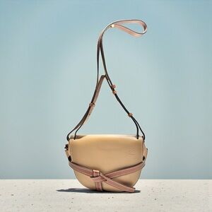 Loewe Beige and Tan Crossbody Bag